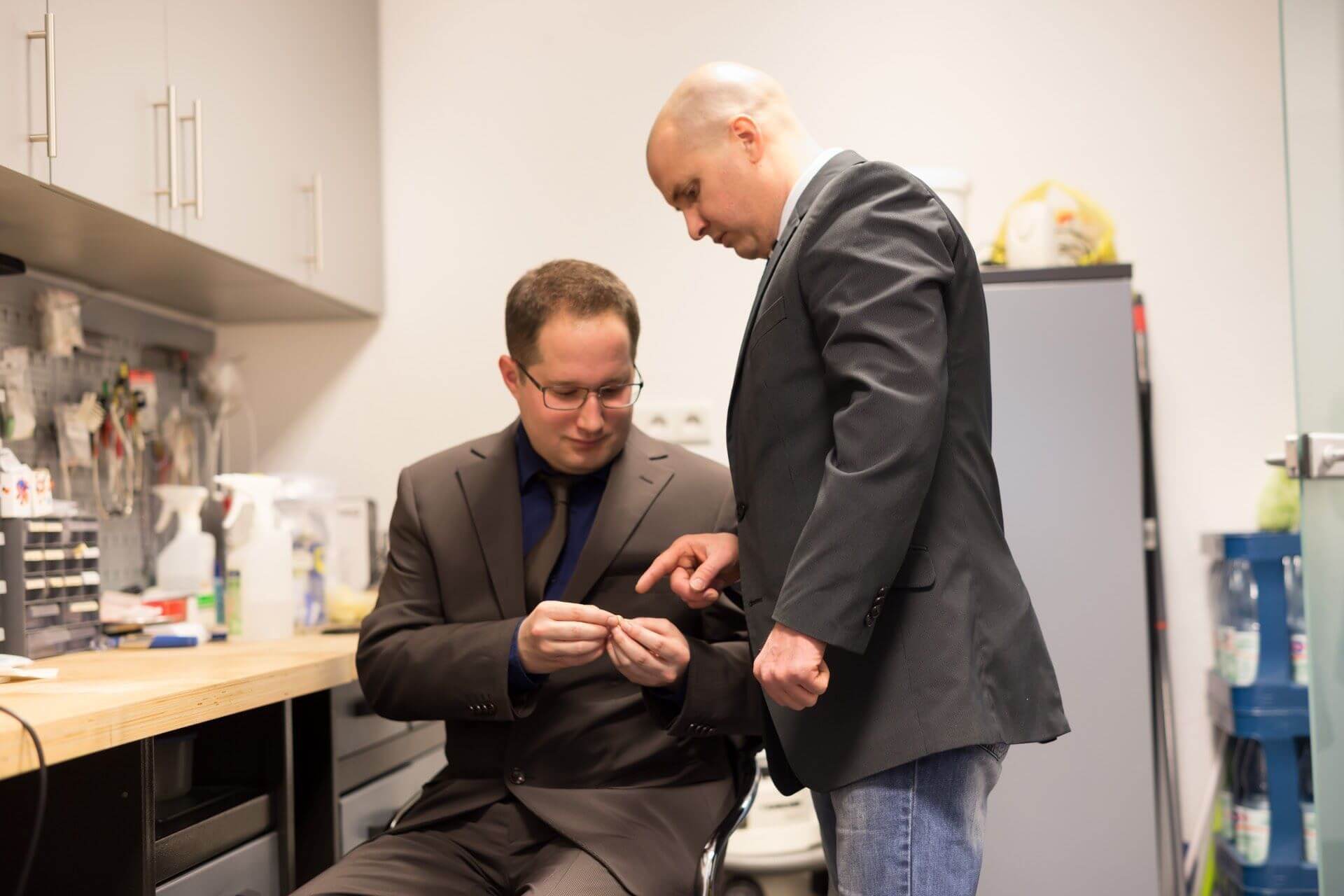 Bastian Hilgenstock bei der Arbeit